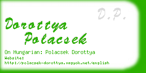 dorottya polacsek business card